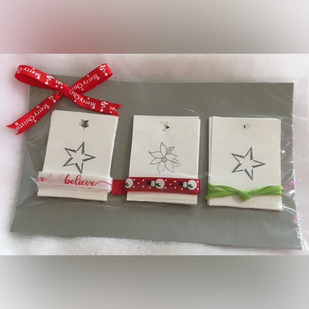 Gift tags and Ribbon Set for Gift Wrapping